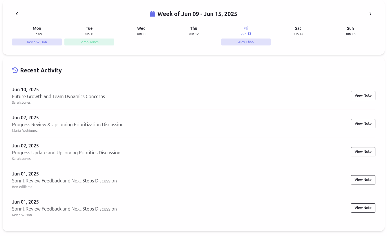 Project Assignment Interface